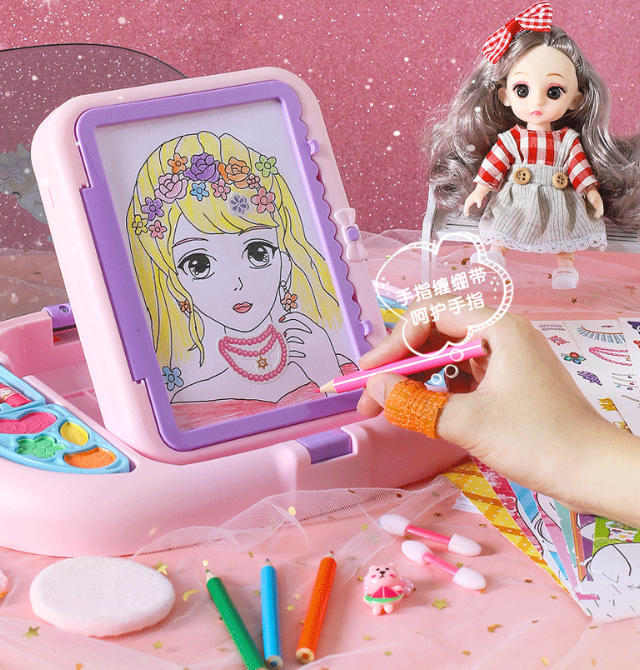 Girls Makeup Drawing Set