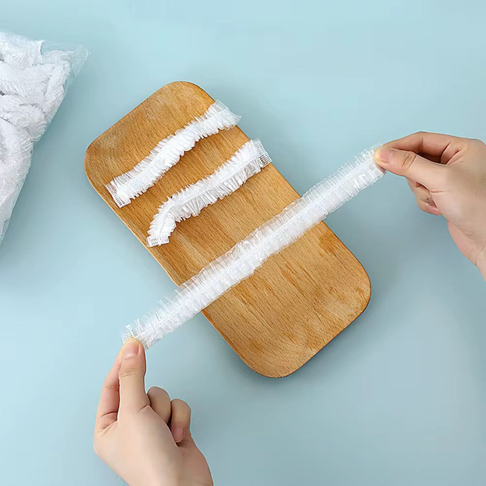 100 Pieces Transparent Wrap Food Cover (42 cm)