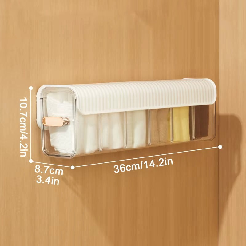 Multi-Compartment Transparent Storage Organizer