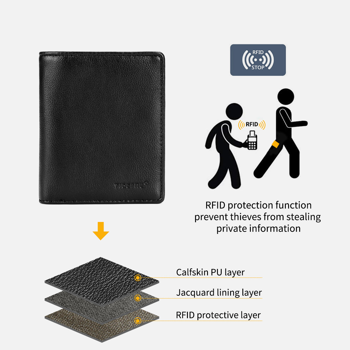 Tigernu® Men's Leather Wallet T-S8011