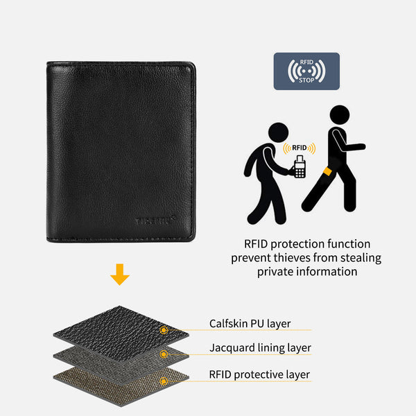 Tigernu® Multi-Pocket Men's Leather Wallet T-S8002