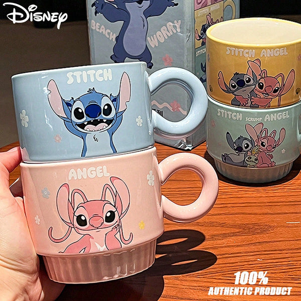 Disney Stitch Ceramic Mugs | 4 Mugs