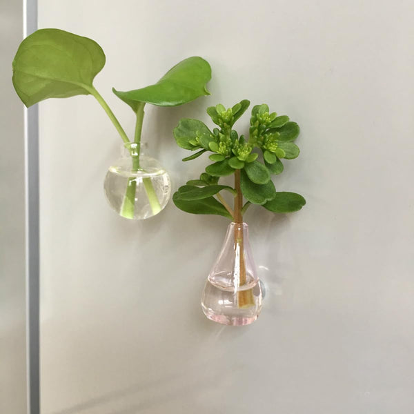 Mini Ceramic Vase Magnets | 8 PCS With 8 Flowers