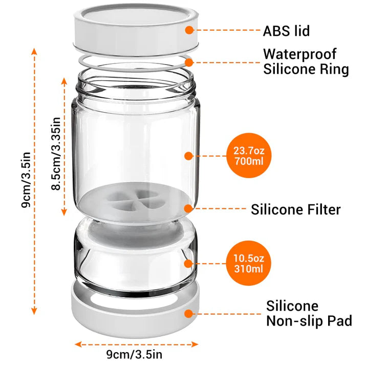 Glass Pickle Flip Jar with Strainer