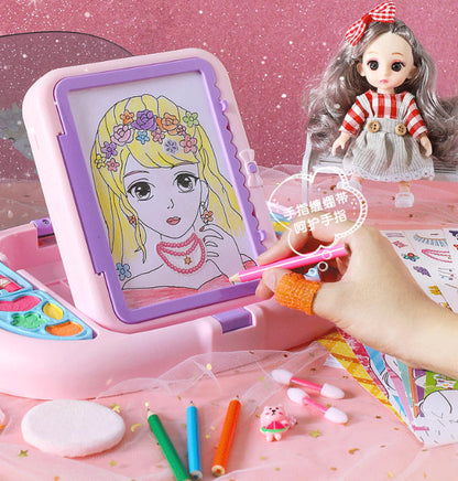 Girls Makeup Drawing Set