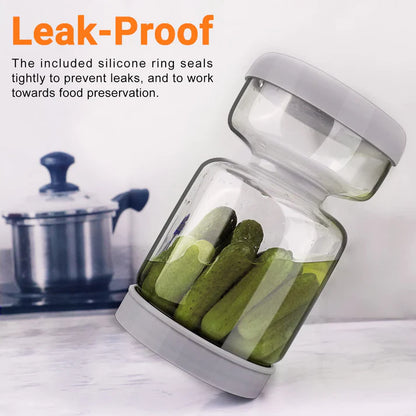 Glass Pickle Flip Jar with Strainer