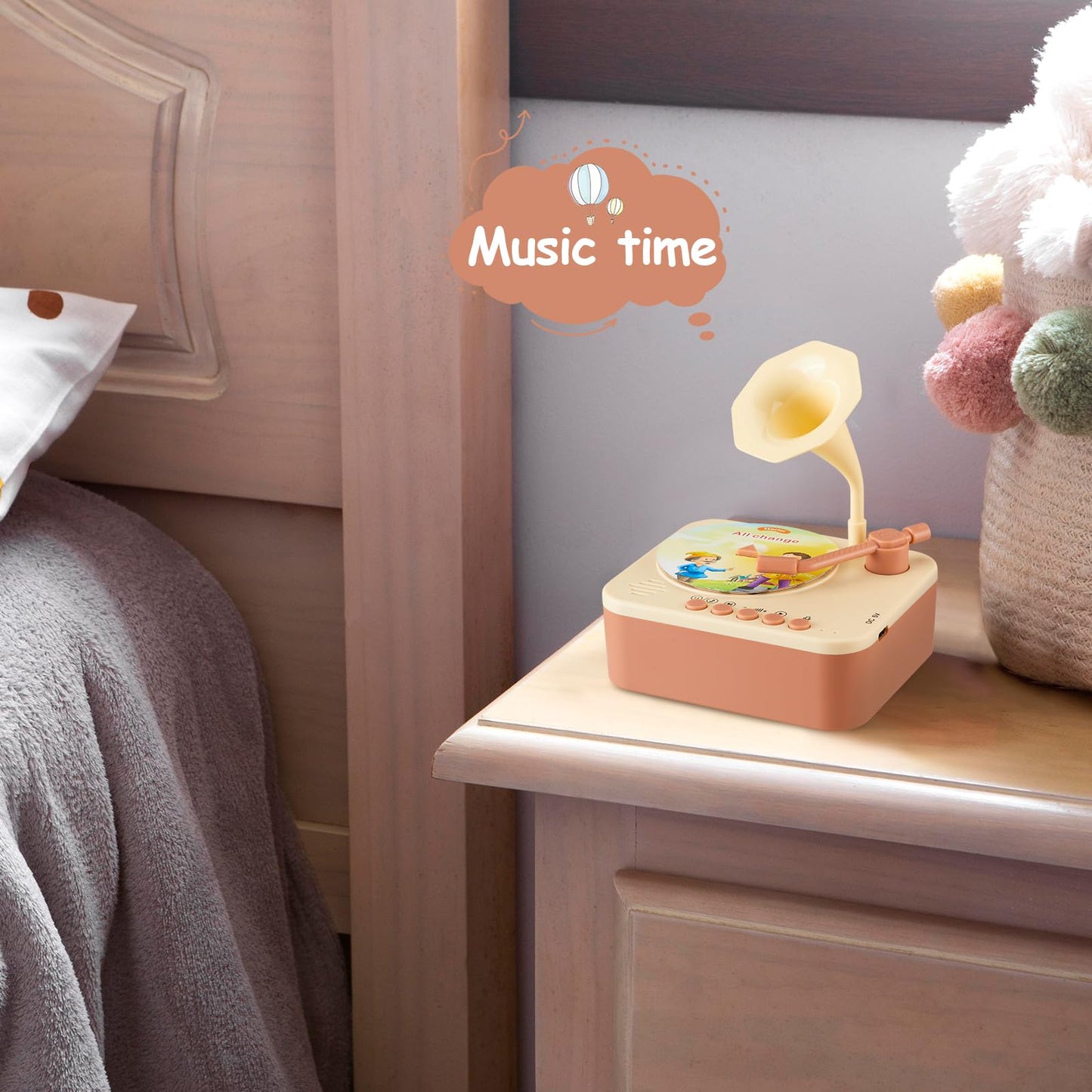 Kids Phonograph With 96 Cards