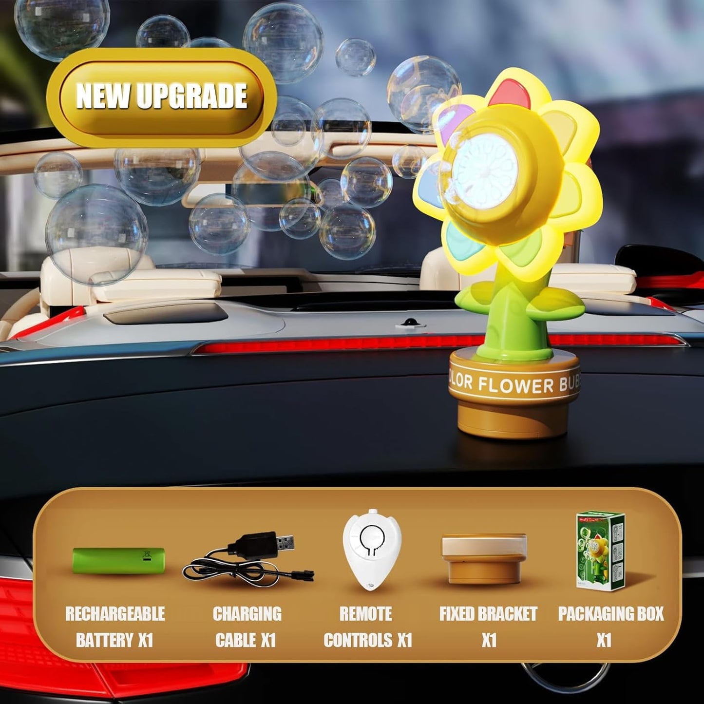 Sunflower Bubble Machine