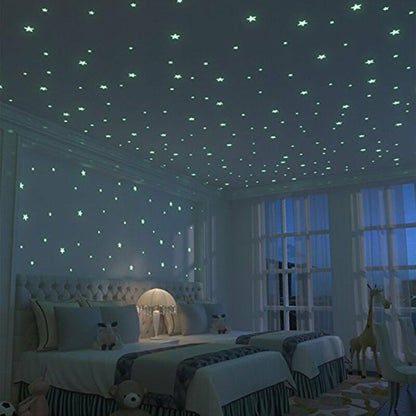 Glow-in-the-Dark Star Wall Decals | 10 PCS