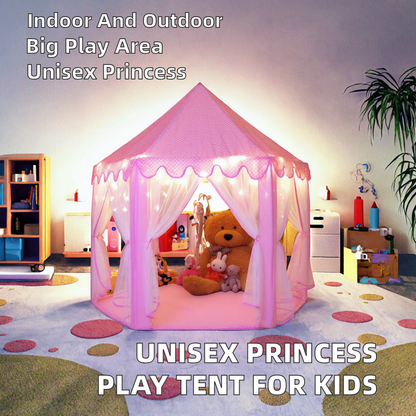 Princess Play Tent with LED Star Lights