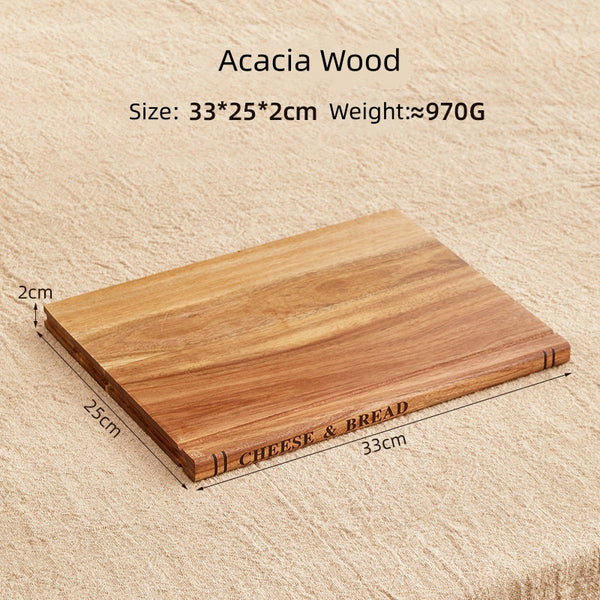 3-Piece Wooden Cutting Board Set with Storage Stand