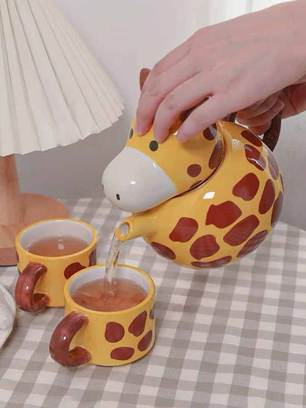 Ceramic Giraffe Tea Set