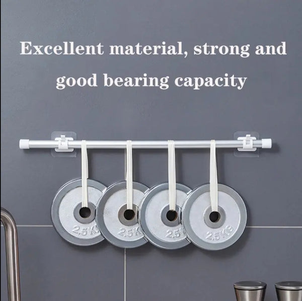 Self-Adhesive Rod Holders | 12 PCS
