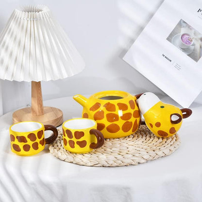 Ceramic Giraffe Tea Set