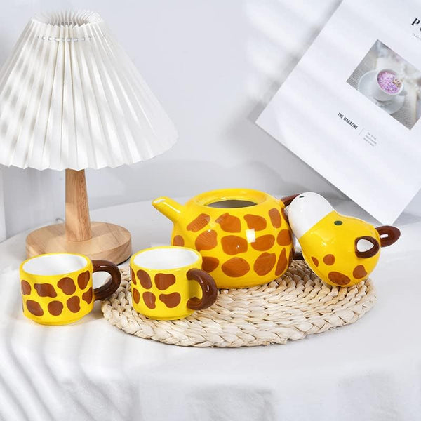 Ceramic Giraffe Tea Set
