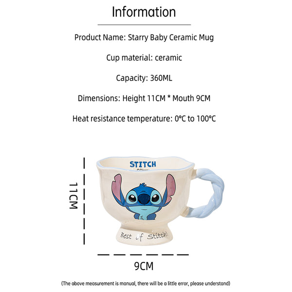 Stitch & Angel Ceramic Mug | 360ml
