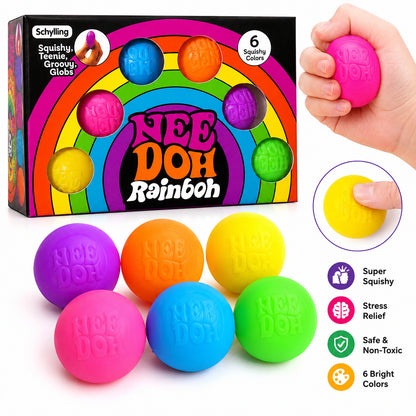 NeeDoh Rainbow Squishy Balls