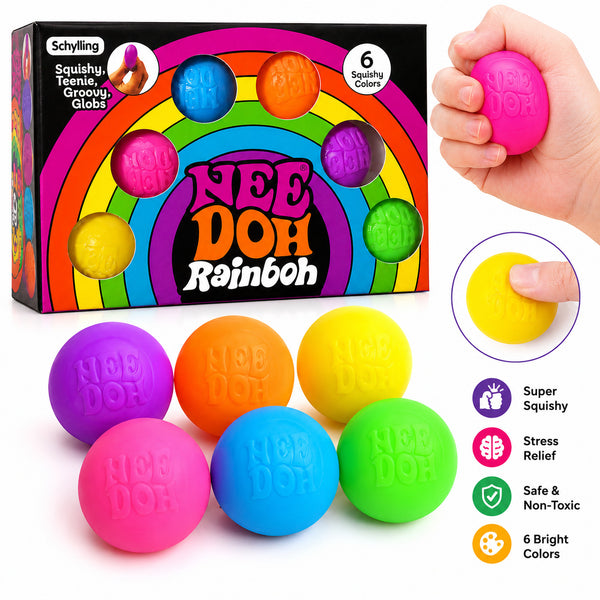 NeeDoh Rainbow Squishy Balls