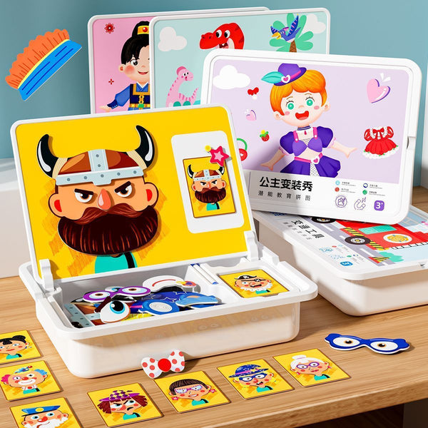 Magnetic Face Puzzle Box