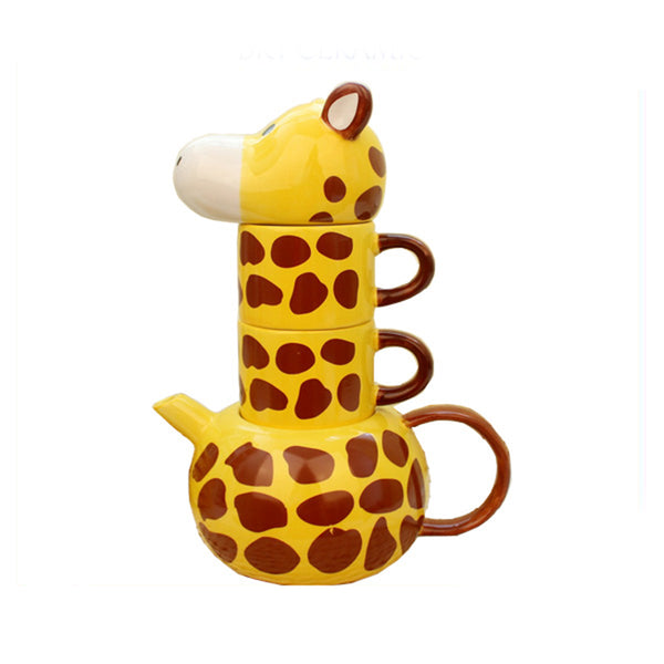 Ceramic Giraffe Tea Set
