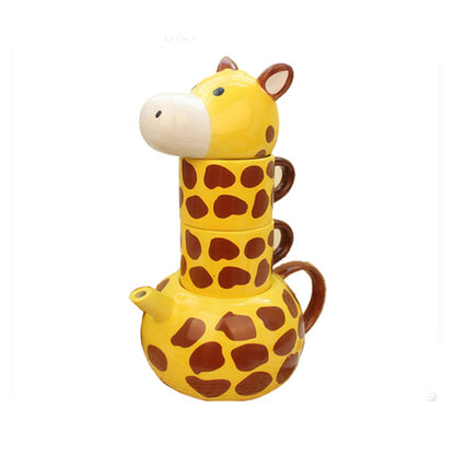 Ceramic Giraffe Tea Set