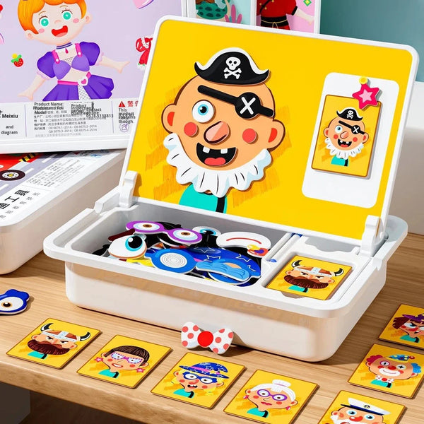 Magnetic Face Puzzle Box