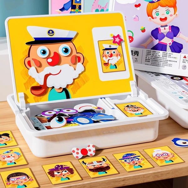 Magnetic Face Puzzle Box