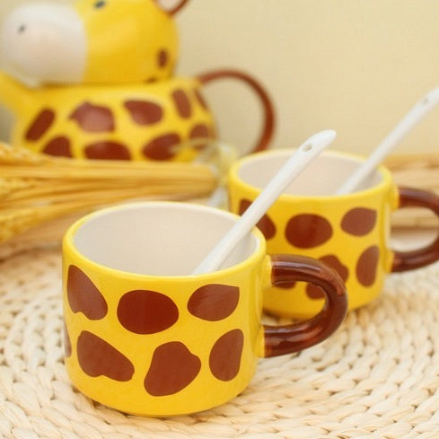 Ceramic Giraffe Tea Set