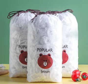 100 Pieces Transparent Wrap Food Cover