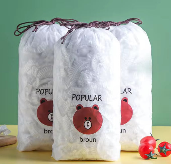 100 Pieces Transparent Wrap Food Cover