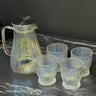 Magic Color Glass Water & Juice Pitcher 5 PCS Set