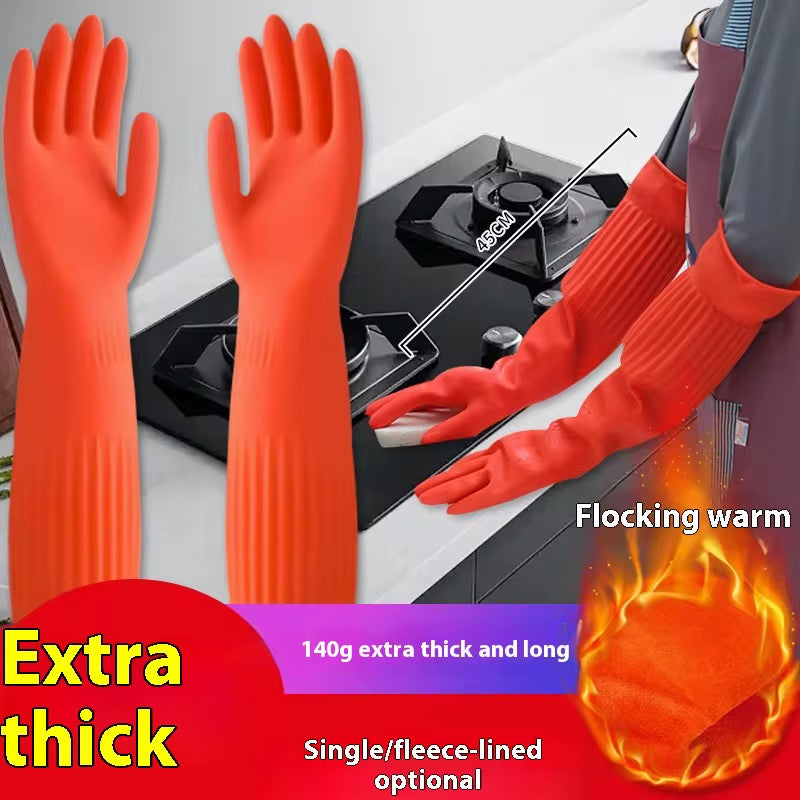 Long Household Dishwashing Gloves – Waterproof & Durable