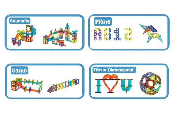 Magnetic Building Set for Kids | 73 PCS