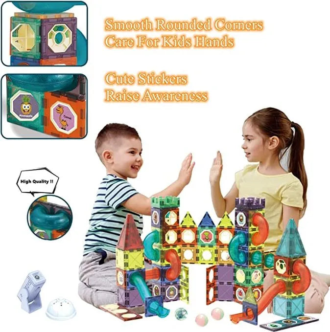 Magnetic Building Set for Kids | 73 PCS