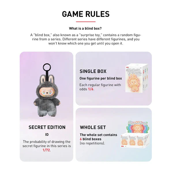 POP MART Labubu THE MONSTERS Big into Energy Series – Vinyl Plush Pendant Blind Box