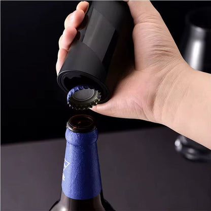 Bottle Opener with Magnetic Cap