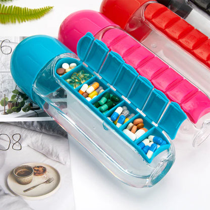 Pill Box Water Bottle