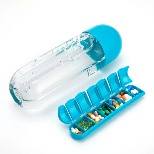 Pill Box Water Bottle