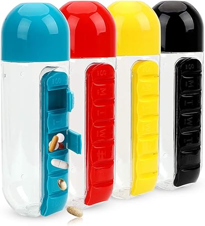 Pill Box Water Bottle