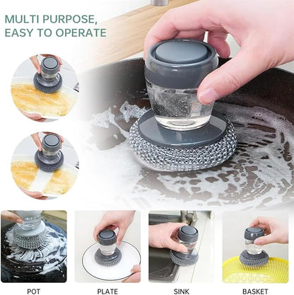 Soap Dispensing Palm Brush