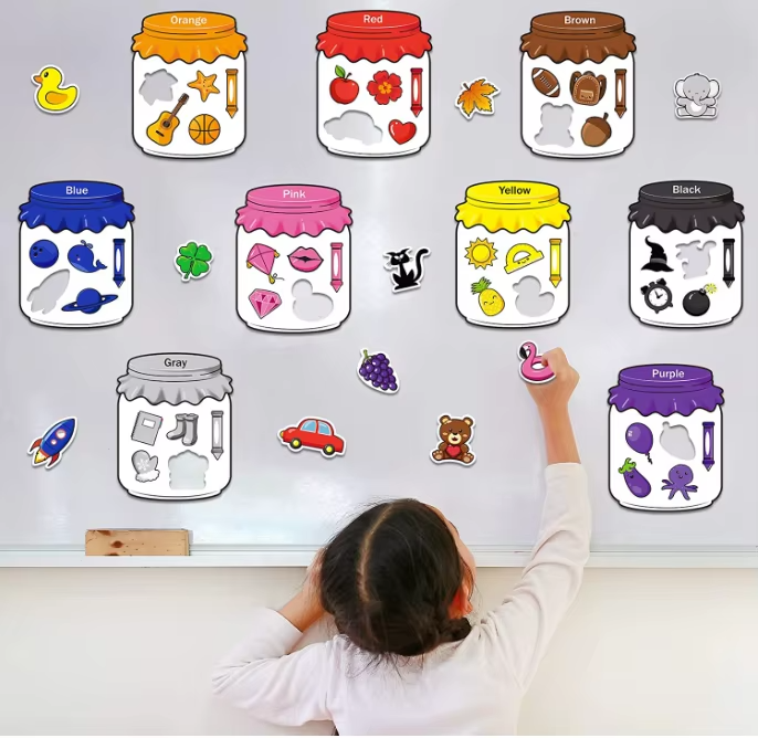 Colorful Magnetic Sorting Educational Set