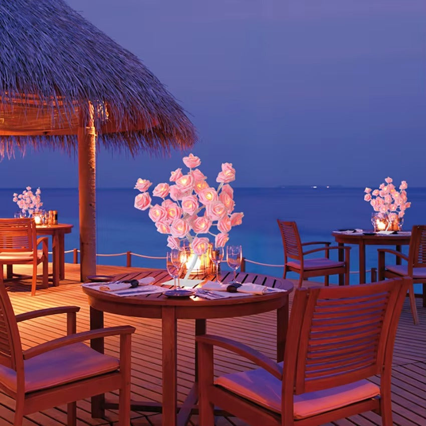 LED Rose Flower Table