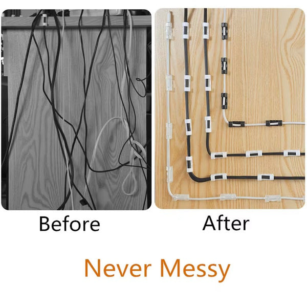 Cable Organizer Clips | 50 PCS
