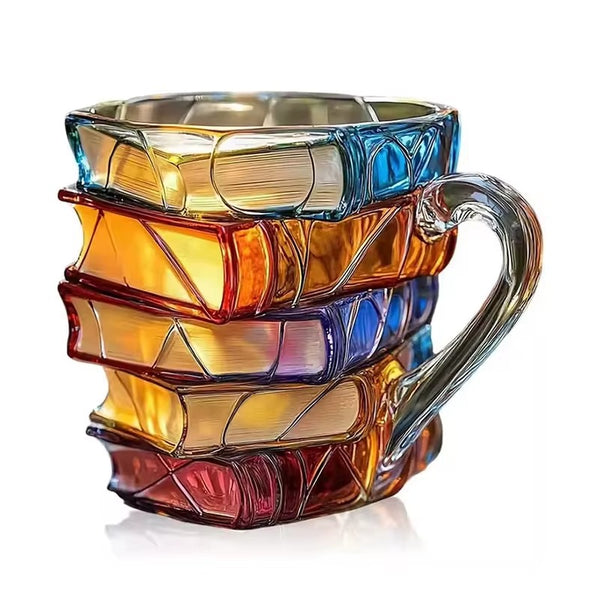 Colorful Painted Book Cup