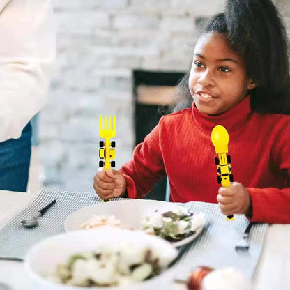 Constructive Eating Plate & Utensils
