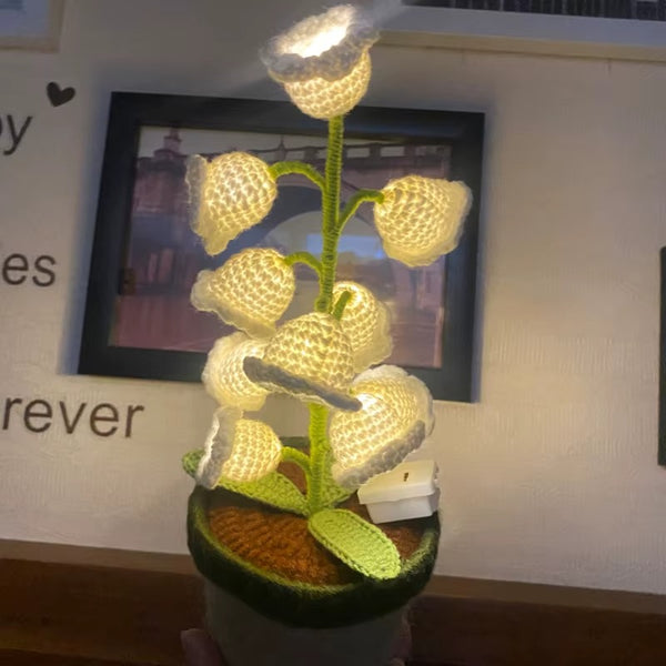 Crochet Lily Flower Night Lamp