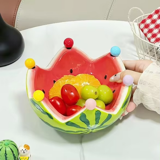 Watermelon Bowl With Fruit Forks