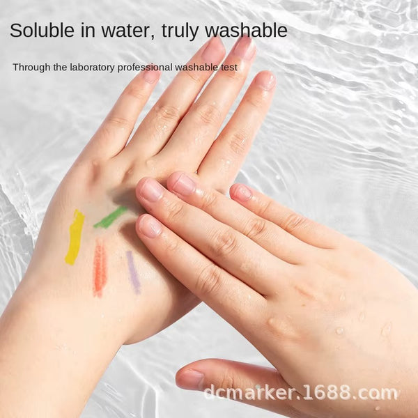 36 Colors Washable Silky Crayons Set