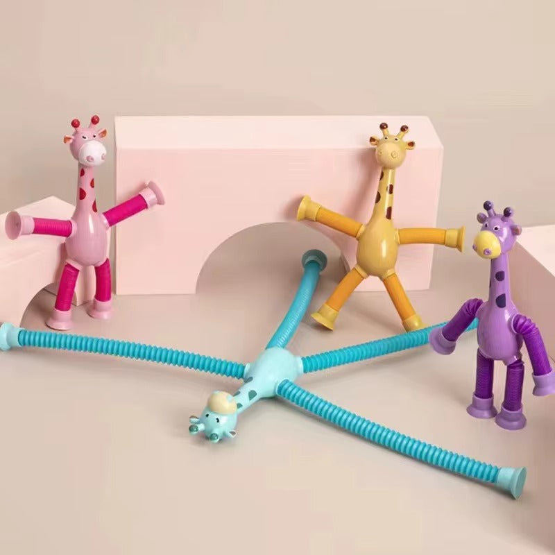 Stretchy Giraffe Tube Toy | 4 PCS Pack