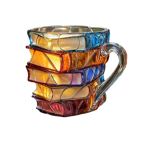 Colorful Painted Book Cup